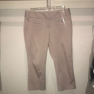 Gray Cropped Dress Pants